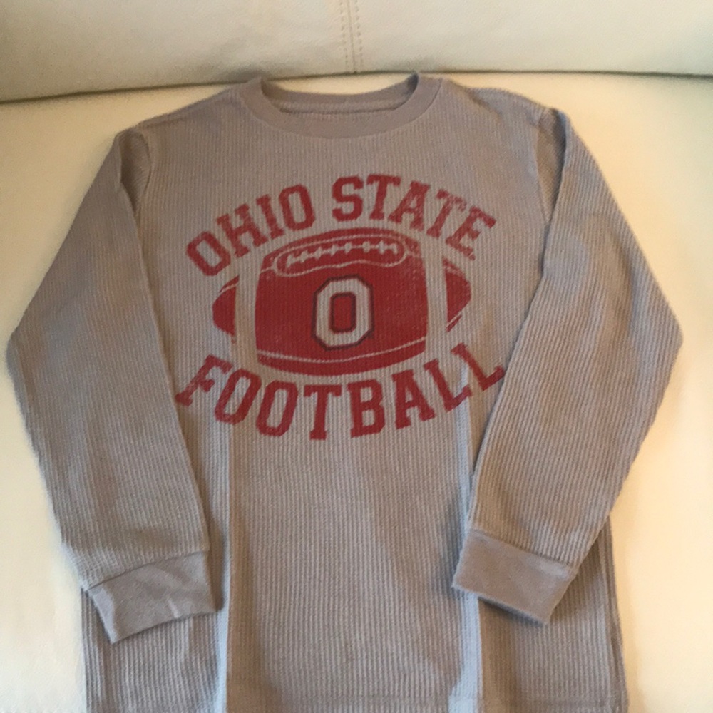 Ohio State boys gray thermal shirt Size M